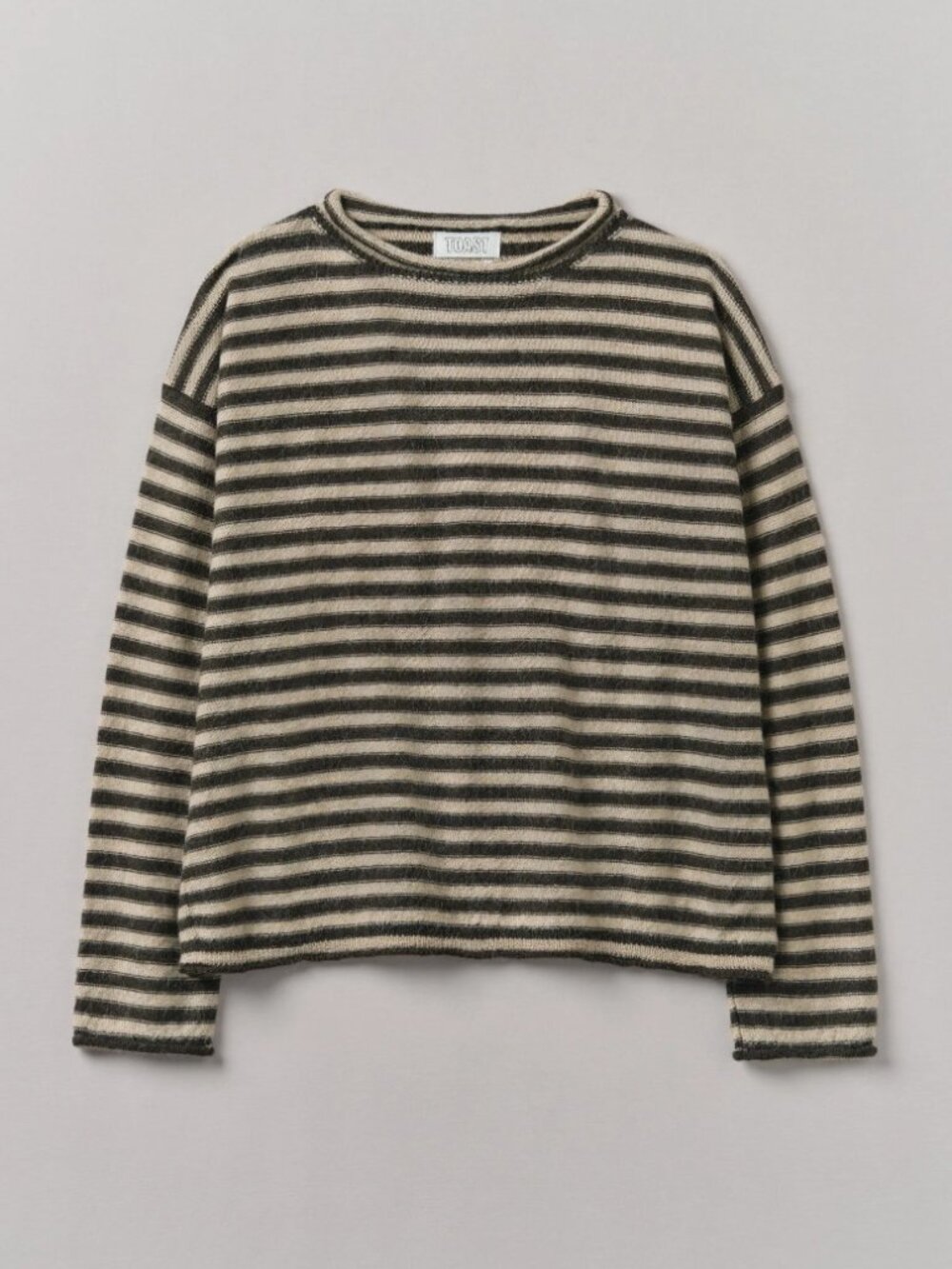 Toast Stripe Lofty Alpaca Wool Sweater